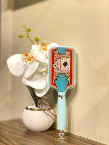 Phong Cách Phương Tây Handmade Tooled Da Tóc Bàn Chải Hot Bán Khắc Da Hàng Ngày Sử Dụng Tóc Phụ Kiện <span class=keywords><strong>Vanity</strong></span> <span class=keywords><strong>Set</strong></span> Unisex Lược - Product Image 4