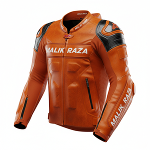 Chaqueta de Cuero Personalizada para Motociclistas con Logotipo |   MALIK RAZA Ropa de Marca Privada con MOQ Bajo |   Equipo de Carreras de Motos de Calidad de Exportación - Product Image 5