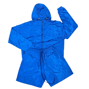 Conjunto de Pantalones Cortos y Chaqueta Cortavientos con Capucha, Unisex, de Invierno, Transpirable, Estampado, de Alta Calidad, para Venta en Línea - Product Image 1