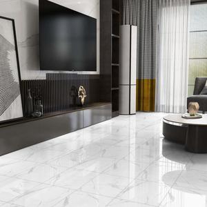 Azulejos Vitrificados Glacier Nero 600x600mm con Acabado Mate, Azulejos de Porcelana Esmaltada Blanco Nieve Brillante para Exteriores, Baños y Centros Comerciales - Product Image 2