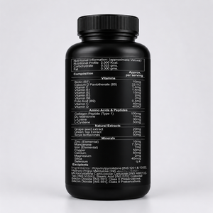 Complément alimentaire pour la croissance des cheveux de qualité export avec peptides de collagène, biotine et acides aminés - Product Image 2