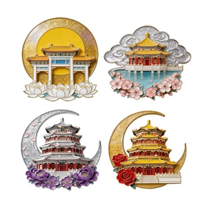 Souvenirs Gifts Durable Plated Refrigerator Magnet 2D/3D Customized by Manufacturer Free Design Metal Crafts Trending 2026 Badge