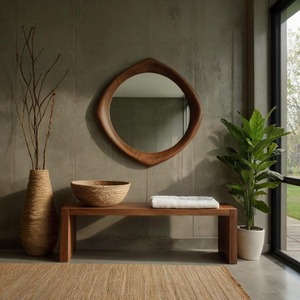 Espejo de Pared de Madera para Estudio de Yoga, Espejo de Pared Reflectante de Madera para Decoración de Fitness y Danza, Espejo Colgante al por Mayor - Product Image 5