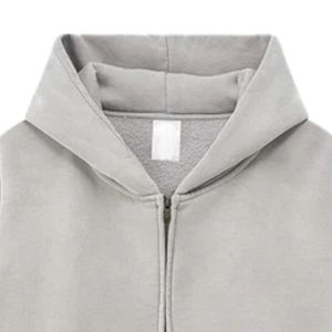 Sudadera con capucha gris claro para hombre, corte regular, informal, con capucha y bolsillo tipo canguro espacioso, ajustable - Product Image 5