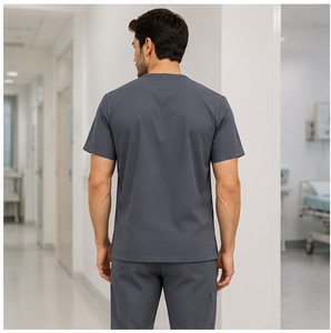 Ensemble de jogging médical confortable pour hommes, respirant, en spandex, pour médecins, infirmières, vêtements de travail d'hôpital, tendance, durable, personnalisable - Product Image 2