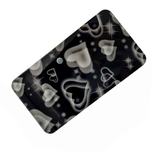 Support magnétique professionnel en acrylique pour cils, motif cœur mignon, écologique, noir, pour extensions de cils, palette organisatrice - Product Image 6