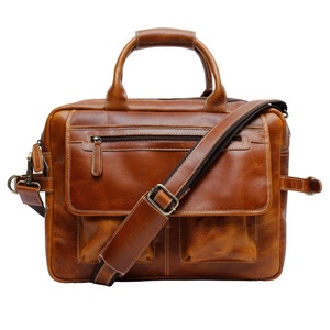 Bolso Mensajero de Cuero Genuino al por Mayor, Elegante Bolso de Hombro para Hombre, para Portátil, Oficina, Trabajo y Viajes - Product Image 4