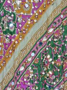Premium Mirror Design <b>Shawls</b> <b>Traditional</b> <b>Scarves</b> <b>Shawls</b> & Hijab Stylish Handmade Embellished Wrap for Women Festive Clothing - Product Image 5