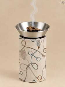 Wooden Bakhoor Incense Burner with Stainless <b>Steel</b> <b>Bowl</b> for Home Fragrance and Aromatic Oud - Product Image 2