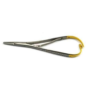 Portaagujas Mathieu de Acero Quirúrgico, Manual, T.C. Dorado, 200 mm, 20-422-200, Herramienta de Sutura de Precisión, Certificado CE, Hermann - Product Image 3