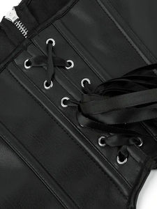 Crop top en cuir de haute qualité pour femme, manches longues, style unique 2026 - Product Image 6