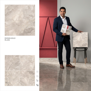 Baldosas de Porcelana Onice Suaves y Brillantes, Acabado Mármol Beige Premium, Garantía de 5 Años, 10 mm de Grosor, para Uso Residencial y Comercial - Product Image 5