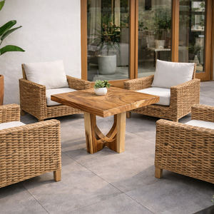 โต๊ะกาแฟไม้สักธรรมชาติสุดหรู ดีไซน์โมเดิร์นมินิมอล แข็งแรงทนทาน เหมาะสำหรับตกแต่งห้องนั่งเล่น ขายส่งจำนวนมาก - Product Image 3