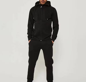Conjunto de Sudadera con Capucha y Pantalones Jogger Oversize de Algodón Grueso con Cordón y Puños, Estampado Personalizado, de Felpa Francesa para Hombre - Product Image 4