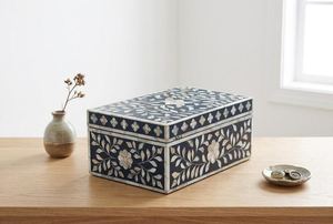 Handmade <b>Decorative</b> Arabic Inlay Design <b>Storage</b> <b>Box</b> Premium Luxury Organizer <b>for</b> Rings, Necklaces, Earrings, and Gift Presentati - Product Image 6