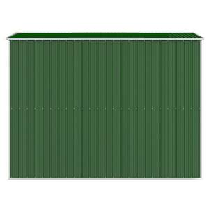 Cobertizo de jardín de acero galvanizado verde 75,6 "x 107,9" x 87,8 "Solución de almacenamiento duradera - Product Image 5