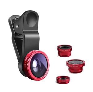Objectif universel 3 en 1 pour iPhone et la plupart des smartphones : objectif fisheye, objectif macro et objectif grand angle - Product Image 1
