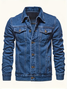 Chaqueta Vaquera Personalizada para Hombre, Último Modelo, Alta Calidad, Precio Razonable, Estilo Otoñal, Manga Regular - Product Image 2