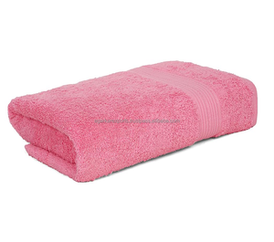 Serviettes de bain en coton à marque privée 300-800 GSM résistantes aux odeurs pour hôtel - Product Image 1