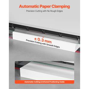 Electric Heavy-Duty Metal <b>Paper</b> Cutter <b>Machine</b> 18-Inch <b>Cutting</b> Width 1.57-Inch <b>Cutting</b> Thickness Guillotine Trimmer Infrared - Product Image 4