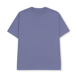 เสื้อยืดคอกลมสีพื้นผ้าฝ้าย 100% ปักโลโก้ตามสั่งขายส่ง ทรงหลวมไหล่ตก เสื้อยืดโอเวอร์ไซส์ผู้ชาย - Product Image 3