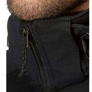 Chaqueta Softshell Negra para Hombre con Capucha, Bolsillos con Cremallera, Impermeable, Cortavientos, Transpirable, para Invierno y Actividades al Aire Libre, Corte Ajustado - Product Image 6