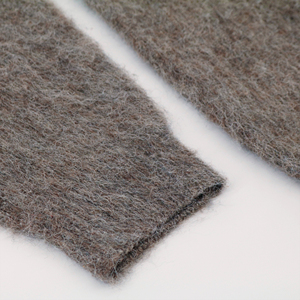 Pull en mohair pour homme, couleur unie, col rond, épais, chaud pour l'hiver, décontracté, manches longues - Product Image 3