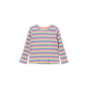 Camiseta Premium Coreana OZKIZ para Niños T03, Cuello Redondo, Diseño Estampado, Moda para Niñas de 2 a 6 Años, Primavera/Otoño, Venta al Por Mayor - Product Image 1