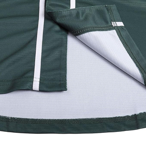 Custom Baseball Jersey Unisex Green V-Neck <b>Short</b> Sleeve Breathable <b>Mesh</b> Polyester Button Front All Seasons Sport Apparel - Product Image 5