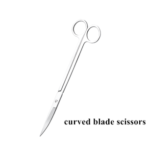 กรรไกรผ่าตัดสแตนเลสแบบโค้งและแบบตรง ชุดเครื่องมือแพทย์สำหรับการผ่าตัด ใช้งานได้หลายครั้ง ทนทาน ระดับมืออาชีพ - Product Image 6