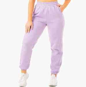 Pantalon de jogging d'hiver pour femme, séchage rapide, respirant, taille haute, en toile, couleur unie, pour la course, la randonnée, le streetwear, en polyester et coton, pas cher - Product Image 3