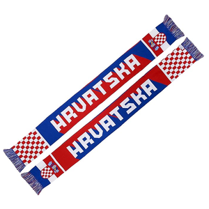 Écharpe unisexe en tricot double couche à motif éventail, accessoire chaud pour supporters d'événements sportifs - Product Image 5