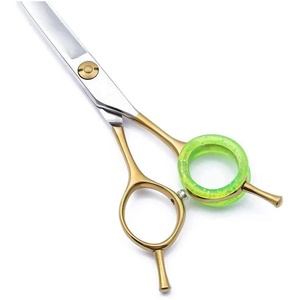 Tijeras de Peluquería Profesionales Duraderas de Acero Inoxidable 4Cr13 con Punta Afilada para Diestros, Mango Largo de Goma, Rojas, para Salón de Belleza, Red Network S&S - Product Image 5