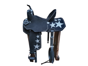 Silla de montar western de cuero hecha a mano y personalizada - Product Image 1