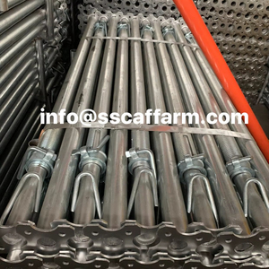 Apuntalamiento Accesorios ajustables Jack andamio prop Jack material galvanizado de acero para construcción Tuerca de copa fundida - Product Image 3