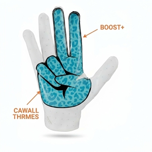 Guantes de Fútbol Americano Personalizados, Impresos, Transpirables, Ligeros, de Alta Calidad, Dedos Completos, Unisex, Diseña los Tuyos - Product Image 3