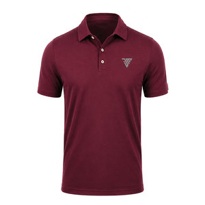 Chemise de golf pour homme, style de luxe, tendance, personnalisable, anti-plis, unie, avec poche, en tissu coton élasthanne, vente en gros - Product Image 1