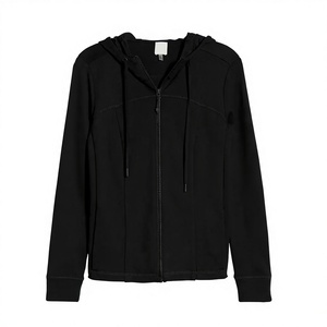 Gariox Apparel Breathable <b>Zip</b>-<b>Up</b> Hoodie for Women High Stretch Fabric Adjustable Hood Lined Design-Autumn/Winter HIGH STREET - Product Image 1