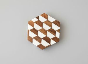 Eco Friendly Wooden Coaster Drink <b>Mat</b> Reusable Drink <b>Mat</b> Heat Resistant for Modern Home Cafe <b>Bar</b> Available At Reasonable Price - Product Image 3