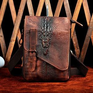 กระเป๋าหนังคาดอกสำหรับผู้ชาย,กระเป๋าเอกสารแฟชั่นลำลองสะพายไหล่สำหรับผู้ชาย LKU-0049 - Product Image 2