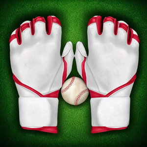 Guantes de Bateo de Béisbol de Cuero Profesionales Personalizados OEM, Guante de Bateo de Béisbol de la Mejor Calidad con Protección Completa para los Dedos - Product Image 1
