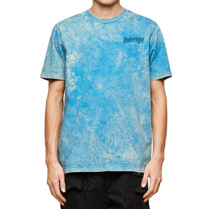 T-shirts pour hommes en coton premium, lavage à l'acide, col rond, manches courtes, style décontracté moderne, 100% coton, écologiques, respirants, tissu léger - Product Image 1