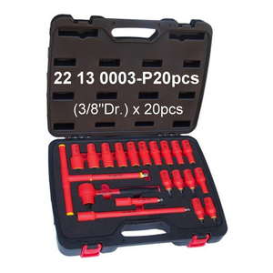3/8"Dr. 12 pcs/set 1000V Insulated Reversible <b>Ratchet</b> <b>Socket</b> Set - Product Image 1