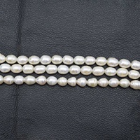 Perles de culture d'eau douce blanches naturelles baroques de 12x10mm-15x11mm, qualité AAAA, perles rondes percées au milieu, perles en vrac pour collier pour femmes