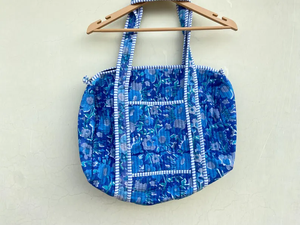 Bolso Tote Abierto Acolchado de Color Sólido Ligero al por Mayor, Bolso de Hombro de Algodón de Gran Capacidad para Mujer - Product Image 2