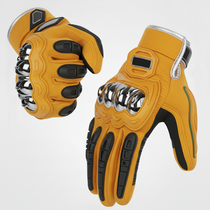 Motorcycle Riding <b>Gloves</b> Hard <b>Knuckle</b> Protection Breathable Fabric Waterproof UV Protection for Racing Skiing Outdoor Use - Product Image 1