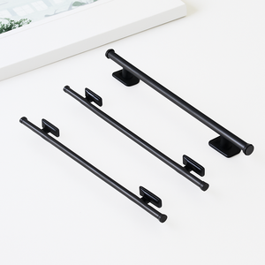 High Quality Matte Black Zinc Alloy T Bar <b>Cabinet</b> Handle Hardwares Materials Drawer Pull for Kitchen Bathroom Wardrobe Furniture - Product Image 1