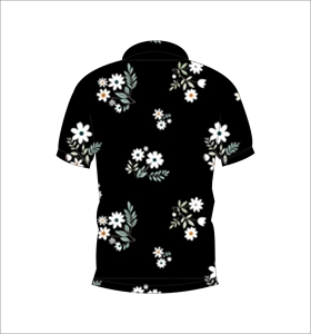 เสื้อโปโลพิมพ์ลายดอกไม้แบบกำหนดเอง แขนสั้น สวมใส่สบาย เหมาะสำหรับกอล์ฟ เทนนิส ชุดทีมฤดูร้อน - Product Image 2