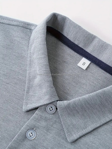 Camiseta de calidad superior para hombre Logotipo personalizado Algodón Peso pesado 100% Polos de algodón, polos para hombre - Product Image 3