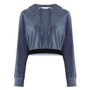 Sudadera Corta de Diseñador para Mujer, Sudadera Corta de Algodón Orgánico Premium, Moda Sostenible, Logotipo Personalizado, Ropa Casual de Calle - Product Image 1